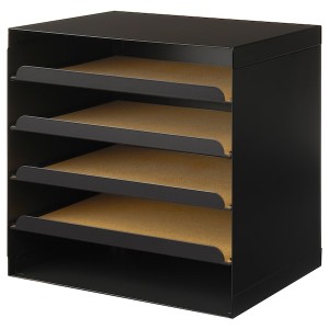 IKEA HARVMATTA letter tray, anthracite, Ikea Outlet | 6127UYODT