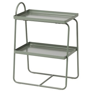 IKEA HATTÅSEN bedside table/shelf unit Gray / Green, Ikea Outlet | 0263CLWVI