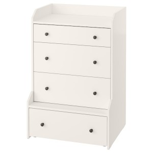 IKEA HAUGA 4-drawer chest, 27 1/2x41 in White, Ikea Outlet | 6573DFQJO