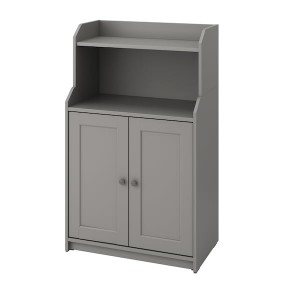 IKEA HAUGA cabinet with 2 doors, 27 1/2x45 5/8 in Gray, Ikea Outlet | 0721OWQHK