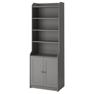 IKEA HAUGA high cabinet with 2 doors, 27 1/2x78 3/8 in Gray, Ikea Outlet | 4712WXAIM