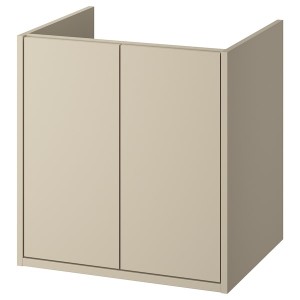 IKEA HAVBÄCK Bathroom vanity with doors, 24x21x25 1/8 in Beige, Ikea Outlet | 7089KFQRC