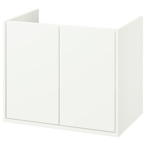 IKEA HAVBÄCK Bathroom vanity with doors, 30x21x25 1/8 in White, Ikea Outlet | 0692OLAKH