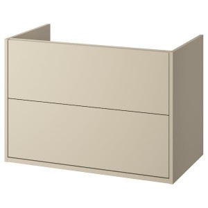 IKEA HAVBÄCK Bathroom vanity with drawers, 36x21x25 1/8 in Beige, Ikea Outlet | 8064HLFVA