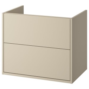 IKEA HAVBÄCK Bathroom vanity with drawers, 30x21x25 1/8 in Beige, Ikea Outlet | 9051KGIOX