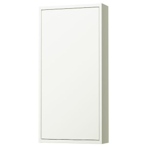 IKEA HAVBÄCK wall cabinet with door, 18x6x37 in White, Ikea Outlet | 9541CLKJY