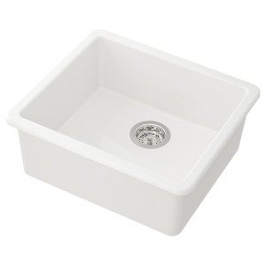 IKEA HAVSEN sink, white, 21x19 in, Ikea Outlet | 2719FTIUM