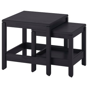 IKEA HAVSTA nesting tables, set of 2 Black, Ikea Outlet | 3967YTWLH