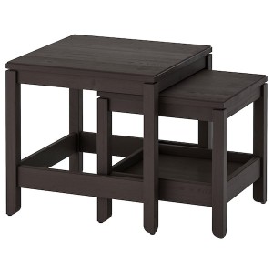 IKEA HAVSTA nesting tables, set of 2 Dark Brown, Ikea Outlet | 2716VHOWB