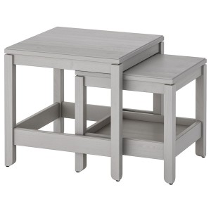 IKEA HAVSTA nesting tables, set of 2 Gray, Ikea Outlet | 2918YMWXP