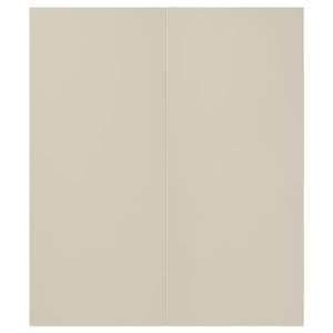 IKEA HAVSTORP 2-p door/corner base cabinet set, 13x30 in Beige, Ikea Outlet | 4860KVSDL