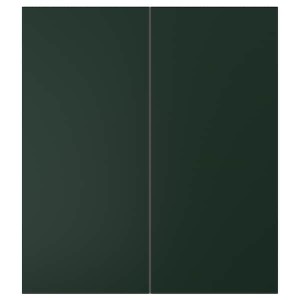 IKEA HAVSTORP 2-p door/corner base cabinet set, 13x30 in Deep Green, Ikea Outlet | 9745WKMQS
