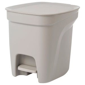 IKEA HÄCKSAX step trash can, 2 gallon Gray, Ikea Outlet | 8024TFPXK