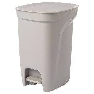 IKEA HÄCKSAX step trash can, 3 gallon Gray, Ikea Outlet | 1467AQNKL