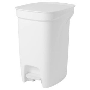 IKEA HÄCKSAX step trash can, 3 gallon White, Ikea Outlet | 2987LMUWF