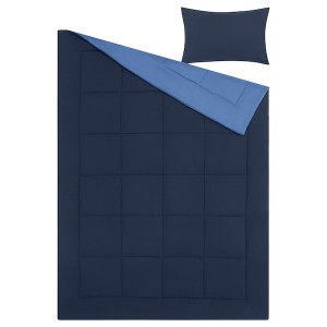 IKEA HEDFRYLE comforter set, Twin/Twin X-long Blue, Ikea Outlet | 2953UIXAW