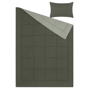 IKEA HEDFRYLE comforter set, Twin/Twin X-long Green, Ikea Outlet | 1785TOREK