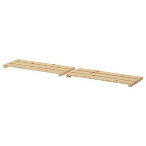 IKEA HEJNE Shelf, softwood, 30 3/8x11 in 2 pack, Ikea Outlet | 0632FPASL