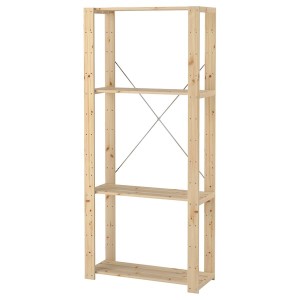 IKEA HEJNE shelf unit, softwood, 30 3/4x12 1/4x67 3/8 in, Ikea Outlet | 4261ANRGU