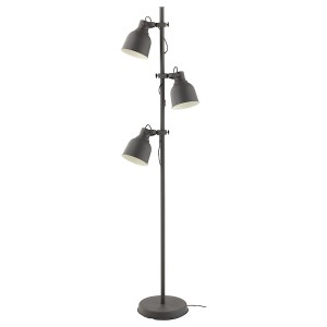 IKEA HEKTAR floor lamp with 3-spotlights, dark gray, Ikea Outlet | 7958YGPKQ