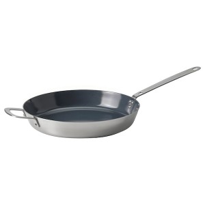 IKEA HEMKOMST frying pan, stainless steel/non-stick coating, 13 in, Ikea Outlet | 8932EMQDN