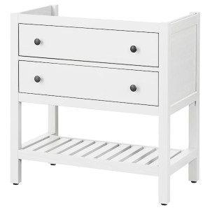 IKEA HEMNES Bathroom vanity with 2 drawers, 30 in White, Ikea Outlet | 0381HEGTB