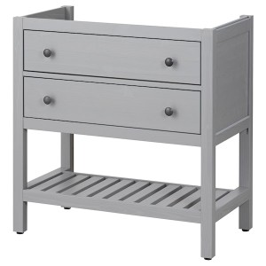 IKEA HEMNES Bathroom vanity with 2 drawers, 30 in Gray, Ikea Outlet | 7365CWXET