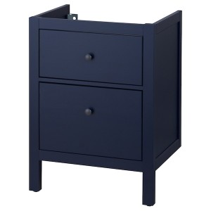 IKEA HEMNES Bathroom vanity with drawers, 24x32 3/8 in Blue, Ikea Outlet | 8673UAXWQ