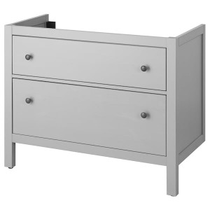 IKEA HEMNES Bathroom vanity with drawers, 36x32 3/8 in Gray, Ikea Outlet | 5432GHZDC