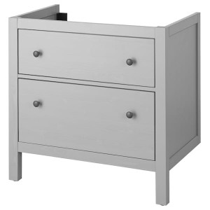 IKEA HEMNES Bathroom vanity with drawers, 30x32 3/8 in Gray, Ikea Outlet | 3609UPIEO