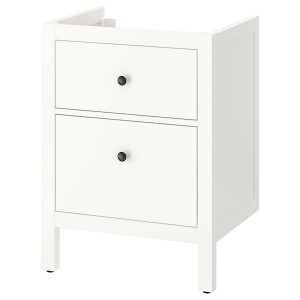IKEA HEMNES Bathroom vanity with drawers, 24x32 3/8 in White, Ikea Outlet | 0963OJUDK