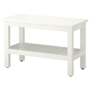 IKEA HEMNES Bench, 32 5/8 in White, Ikea Outlet | 6047EGHZD