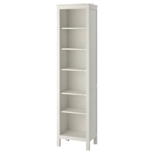 IKEA HEMNES Bookcase, 19 1/4x77 1/2 in White Stain, Ikea Outlet | 5610GINFE
