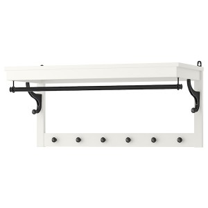 IKEA HEMNES Hat rack, white, 33 1/2 in, Ikea Outlet | 4583KHVWF