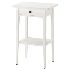 IKEA HEMNES Nightstand, 18 1/8x13 3/4 in White Stain, Ikea Outlet | 1583TUHAO