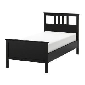 IKEA HEMNES bed frame, Twin Black / Brown, Ikea Outlet | 2973NWOTX