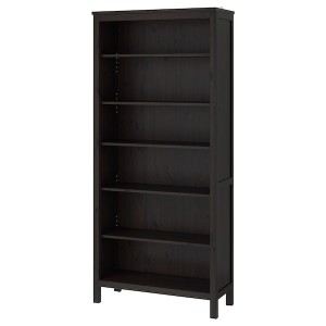 IKEA HEMNES bookcase, 35 3/8x77 1/2 in Black / Brown, Ikea Outlet | 3517XRLOG
