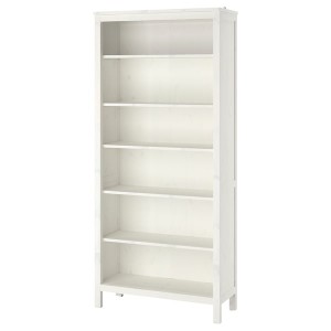 IKEA HEMNES bookcase, 35 3/8x77 1/2 in White Stain, Ikea Outlet | 1835ISEMJ