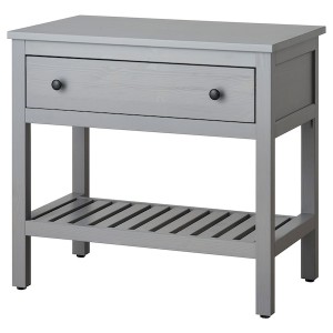 IKEA HEMNES open sink cabinet with 1 drawer, 32 1/4x18 7/8x29 7/8 in Gray, Ikea Outlet | 4310OIPDW