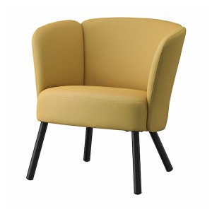 IKEA HERRÅKRA armchair Diseröd Dark Yellow, Ikea Outlet | 6042OCLFW