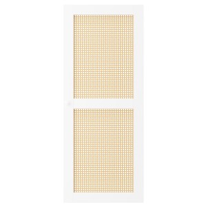 IKEA HÖGADAL door, white/woven bamboo, 15 3/4x38 1/4 in, Ikea Outlet | 1408OFZRW