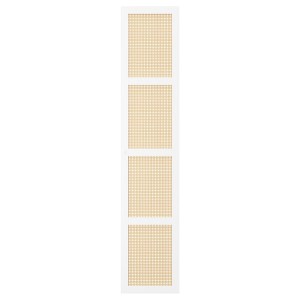 IKEA HÖGADAL door, white/woven bamboo, 15 3/4x75 5/8 in, Ikea Outlet | 4182ISCOX