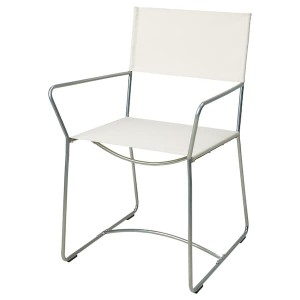 IKEA HÖGALT chair Silver Color / Älvsborg Beige, Ikea Outlet | 5918CDPOQ
