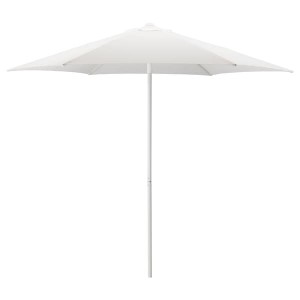 IKEA HÖGÖN Umbrella, 106 1/4 in White, Ikea Outlet | 6503ZHIAD