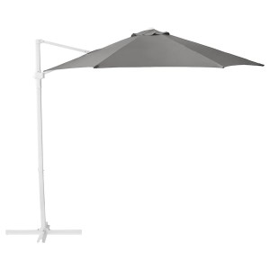 IKEA HÖGÖN umbrella, hanging, gray, 106 1/4 in, Ikea Outlet | 5403IAOKX