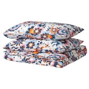 IKEA HÖNSGULLÖRT duvet cover and pillowcase(s), Full/Queen (Double/Queen) Floral Pattern / Multicolor, Ikea Outlet | 9457BRQVK