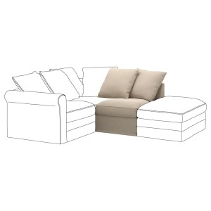 IKEA HÄRLANDA 1-seat section Sporda Natural, Ikea Outlet | 7135BRNCX