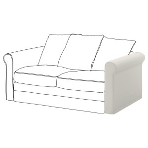 IKEA HÄRLANDA Cover for armrest Inseros White, Ikea Outlet | 0978JIHUV