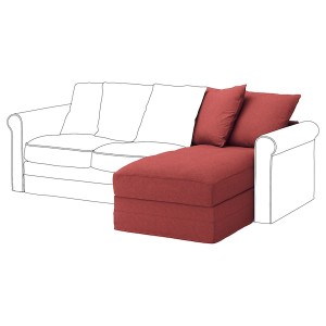 IKEA HÄRLANDA Cover for chaise section Ljungen Light Red, Ikea Outlet | 3219PGAOW