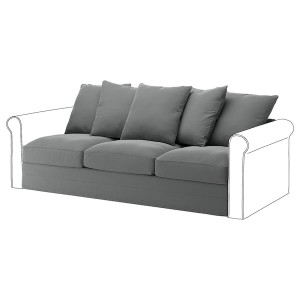 IKEA HÄRLANDA Cover for sofa section Ljungen Medium Gray, Ikea Outlet | 0327KYARJ